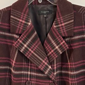 Talbots Tailored Stretch Triple Breasted Blazer